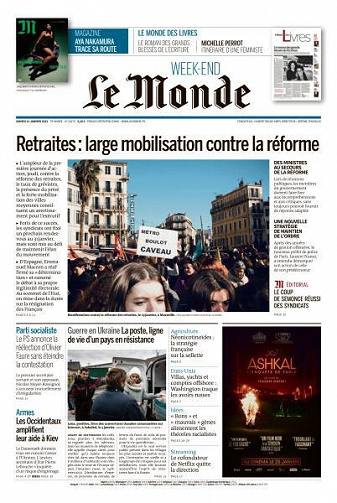 Le Monde   Magazine du 21 Janvier 2023