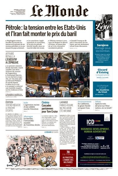Le Monde du 30 Mai 2019